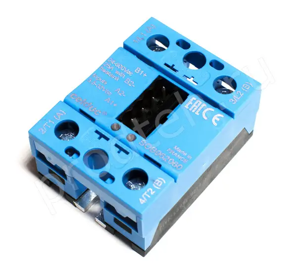 Реле твердотельное SOB962060 2х25А/400V 120000035002 с рычагом 4Р 1Y044604 120000017606