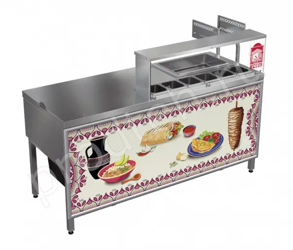 Шаурма-станция восточный базар ШС-1800.700-02 с дополнительной панелью