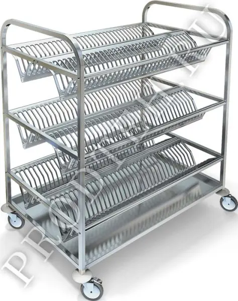 Тележка сервировочная ТП-234 для сушки тарелок