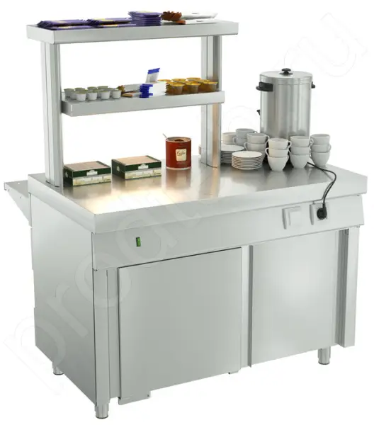Прилавок горячих напитков ПГН-1200-02-О Ривьера Atesy