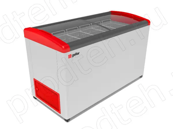 Ларь морозильный FG 500 E Gellar гнутое стекло