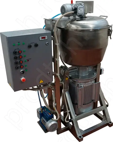 Куттер вакуумный регулируемый с механизированными мешалкой и выгрузкой ИПКС-032-80Р(Н) Эльф 4М