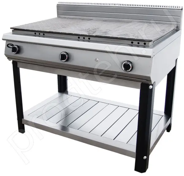 Плита газовая Ф6ЖТЛСПГ Гриль-Мастер с закрытой поверхностью на подставке (Grill Master)