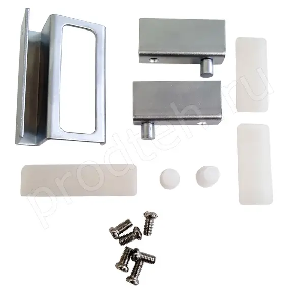 Комплект петель для стеклянной двери хром матовый ZS9008 Atesy