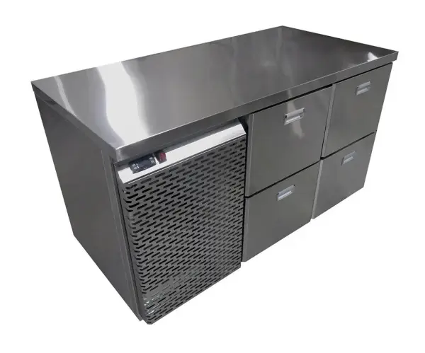 Стол холодильный с бортом/без борта 2 ящика + 2 ящика СХП-2Я+2Я-139/60