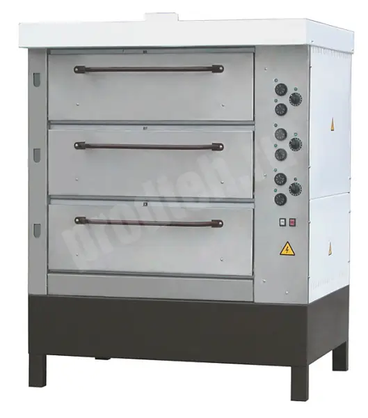 Печь хлебопекарная ХПЭ-750/3 трёхсекционная (нерж)
