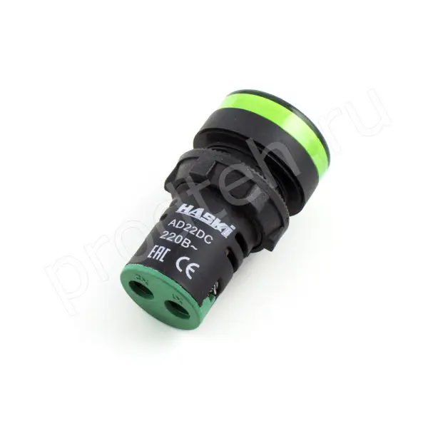 Арматура светосигнальная AD-22DS LED d22мм (зелёная) для мясорубки ТМ-32 Торгтехмаш