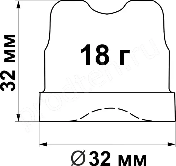 Льдогенератор кубикового льда Abat ЛГ-24/06К-01 - форма кубика льда