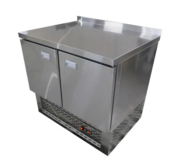 Стол холодильный с бортом 2 двери СХП-2Д-100/60