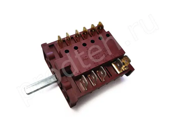 Пакетный переключатель ПМ-7 856 мощности конфорки 7-ми позиционный (ПМЭ-27-2375 П, вал 23 мм) цена