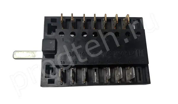 Пакетный переключатель ПМ-5 880 мощности духовки (ПМЭ-27-2353 П, вал 23 мм)